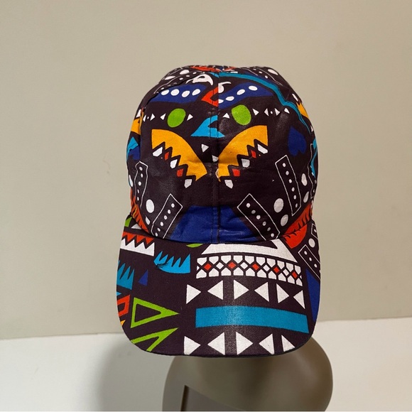 African Print Ankara Multicolor Colorful Handmade Baseball Cap - Picture 3 of 9